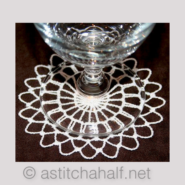Cascading Crochet Doily 07 - a-stitch-a-half