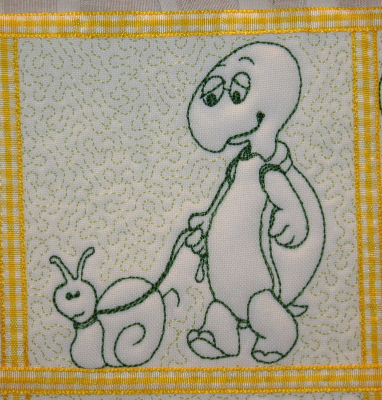 Trapunto Turtle Time - a-stitch-a-half