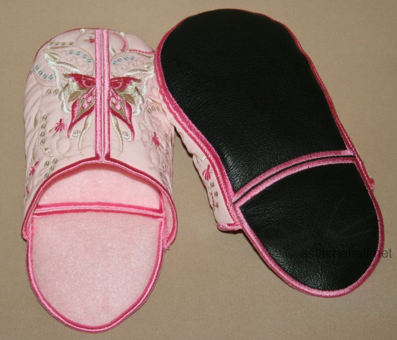 Slippers Papillon - a-stitch-a-half