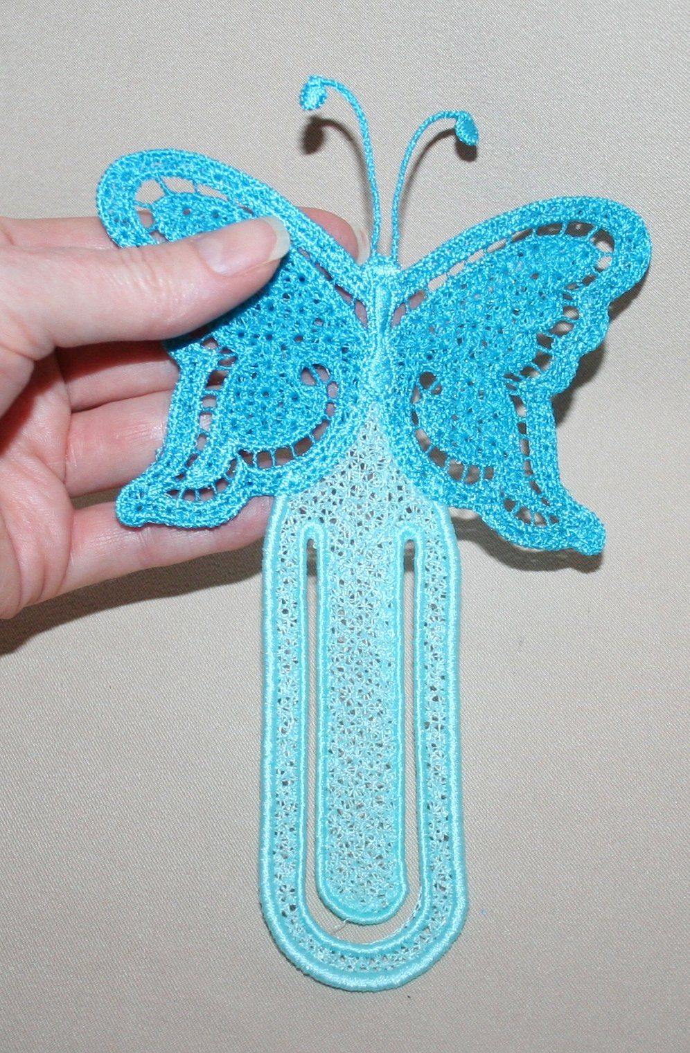 Butterfly Paperclip Bookmark - aStitch aHalf