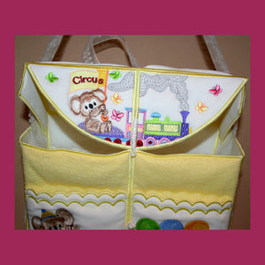 Fuzzy Tote 08 at the Circus - a-stitch-a-half