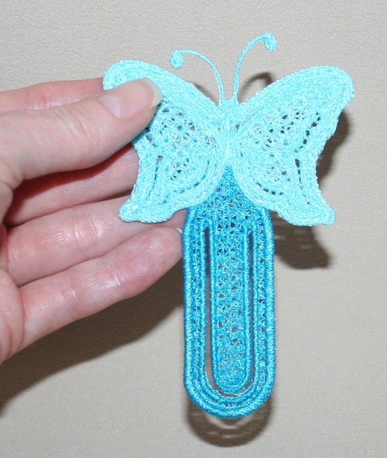 Butterfly Paperclip Bookmark - aStitch aHalf