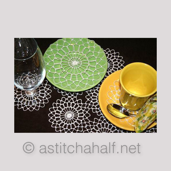 Cascading Crochet Doily 07 - a-stitch-a-half