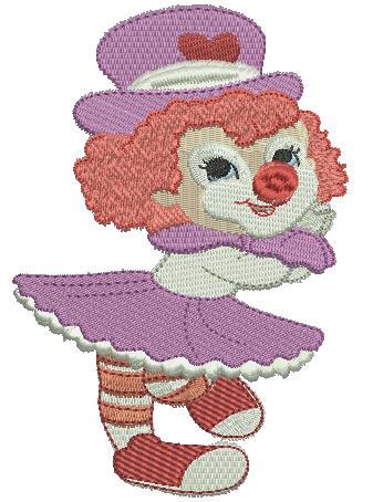 Sunshine the Clown - aStitch aHalf