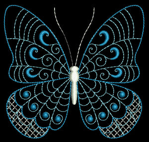 Winter Butterflies - a-stitch-a-half