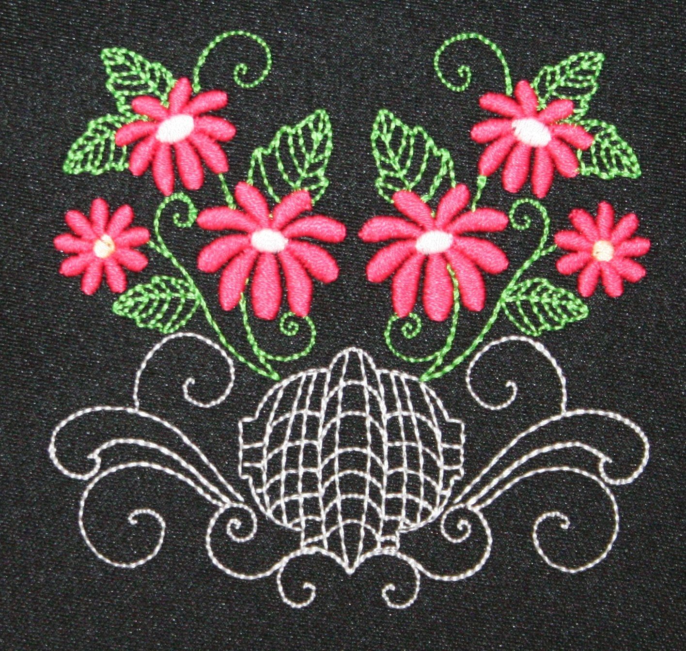 Whimsical Daisies Combo - a-stitch-a-half