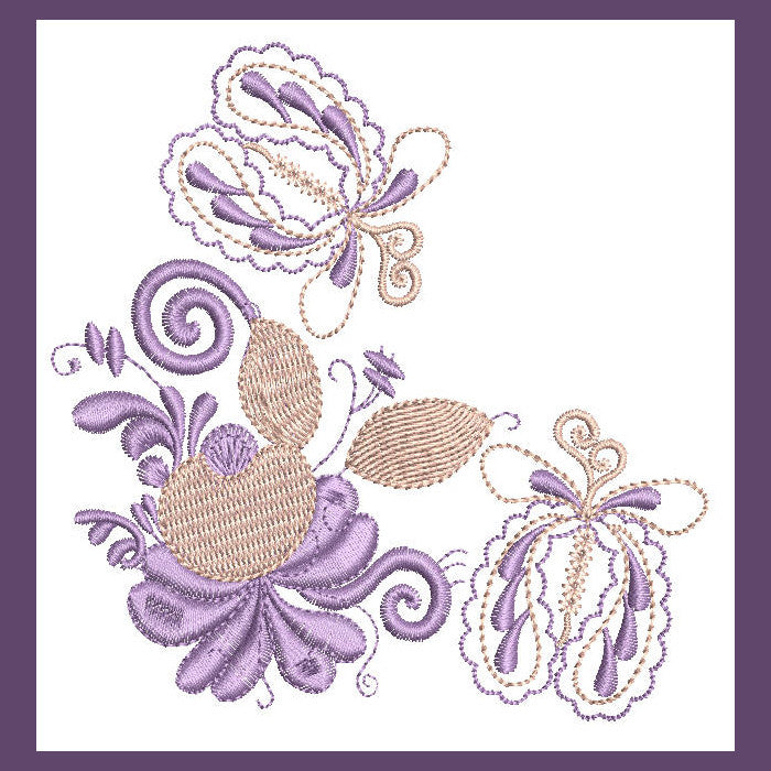 Butterfly Paisley - aStitch aHalf