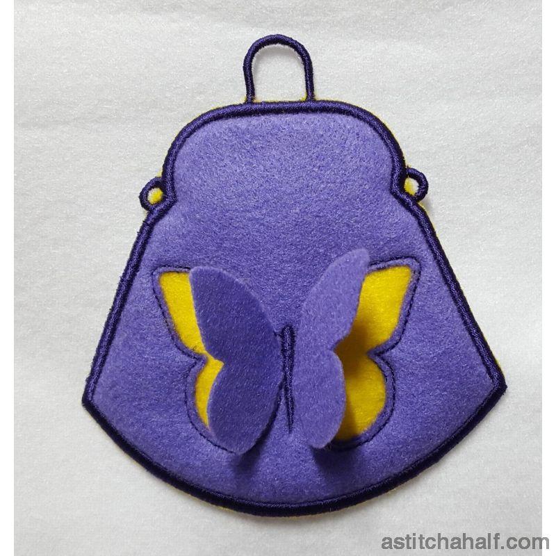 3D Butterfly Purse - aStitch aHalf