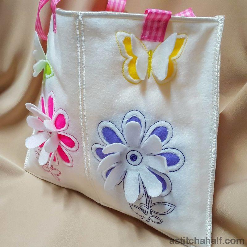 3D Happy Spring Tote - aStitch aHalf