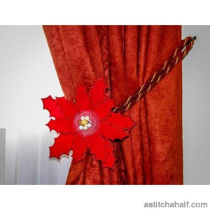 3D Poinsettia Flower - aStitch aHalf