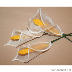 3D Silk Calla Lily - aStitch aHalf