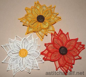 3d Silk Sunflower - aStitch aHalf