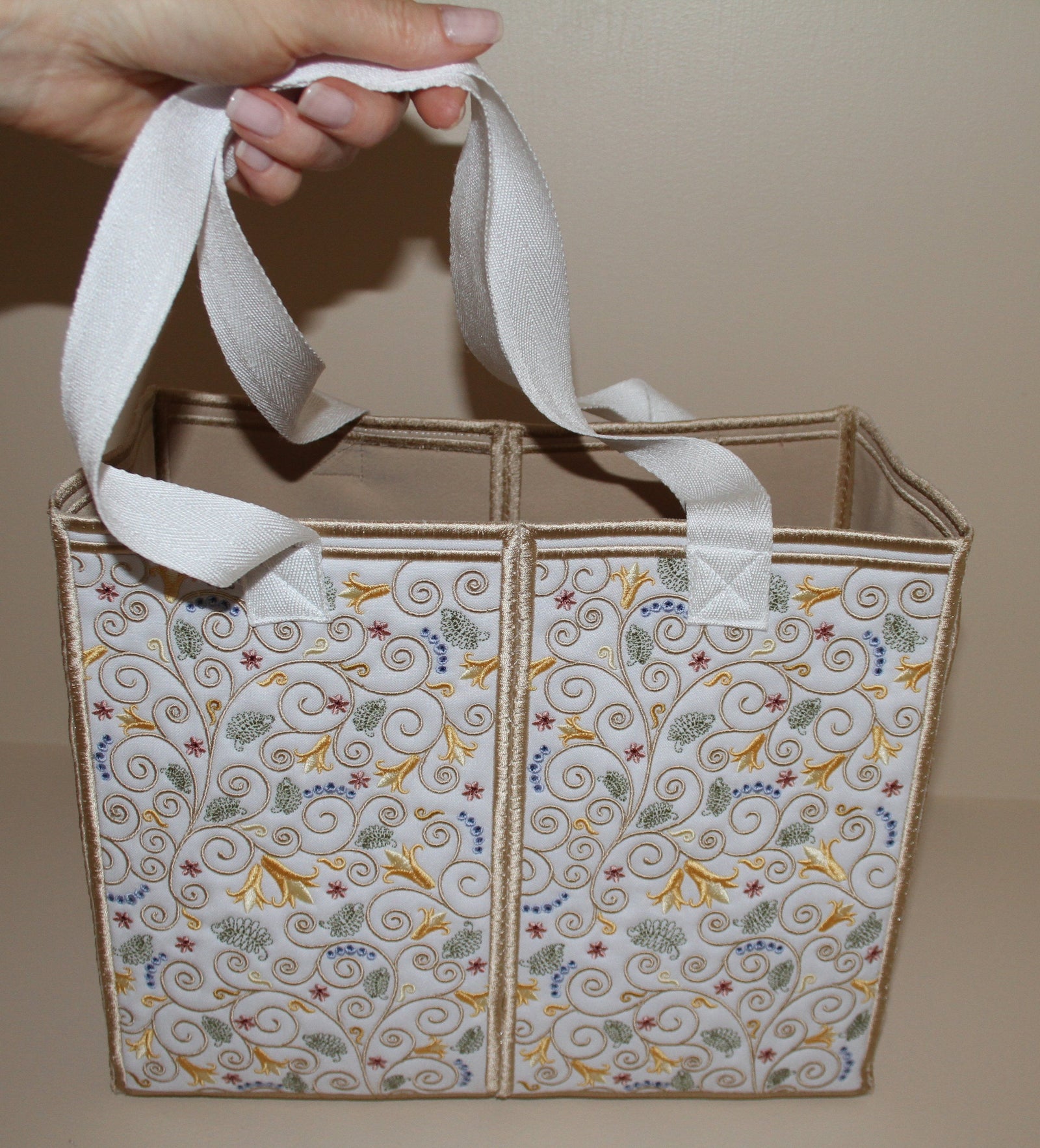 Blue Berry Tote Bag - aStitch aHalf