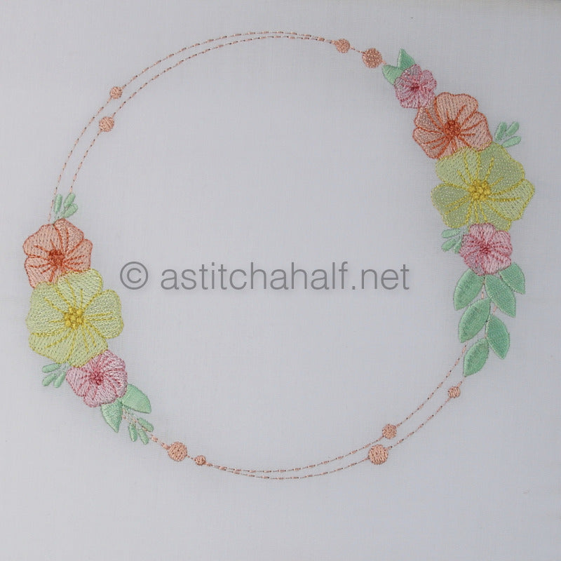 Honey Kisses Wreath - aStitch aHalf