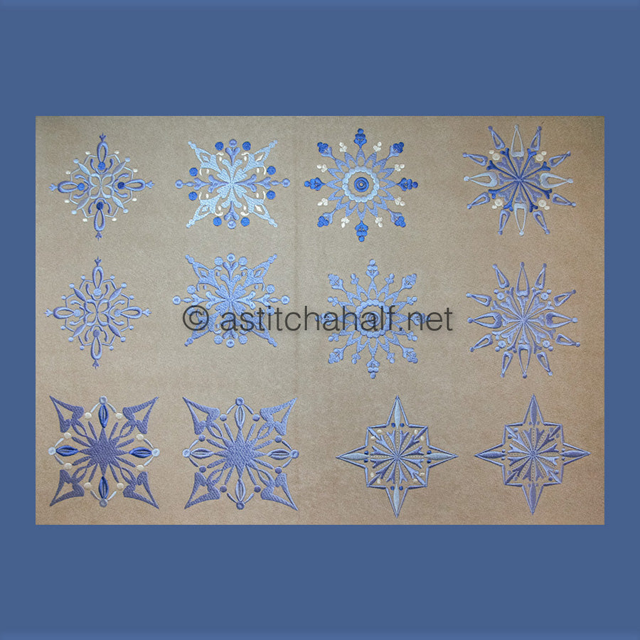 Damask Winter Snowflakes Combo