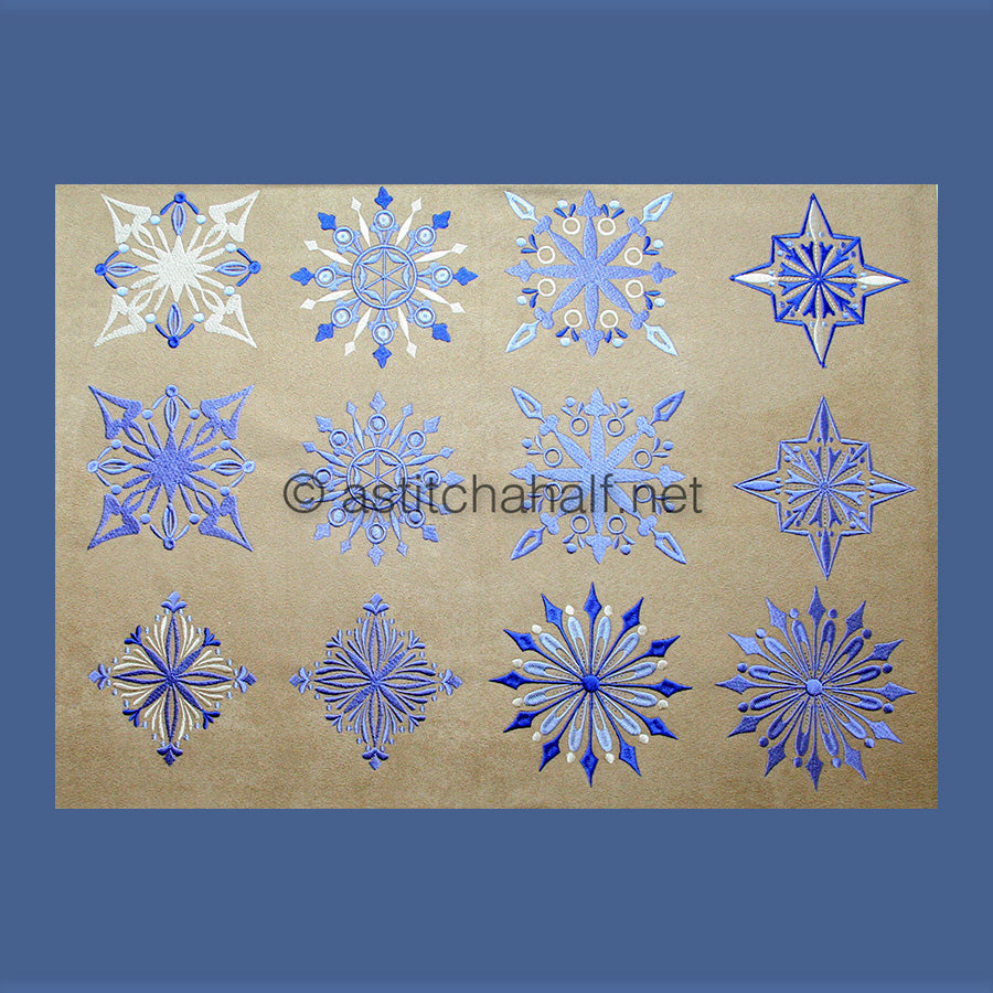 Damask Winter Snowflakes Combo