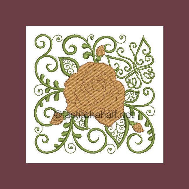 English Rose - aStitch aHalf