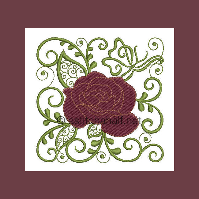 Rose of my Heart - aStitch aHalf