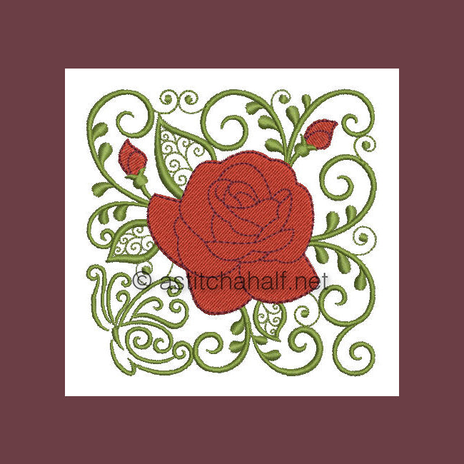 Roses are Red - aStitch aHalf