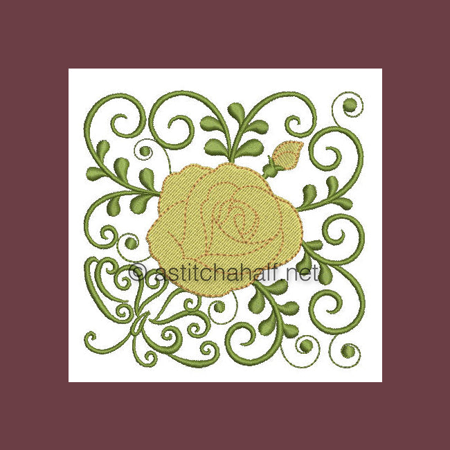 Yellow Rose of Texas - aStitch aHalf