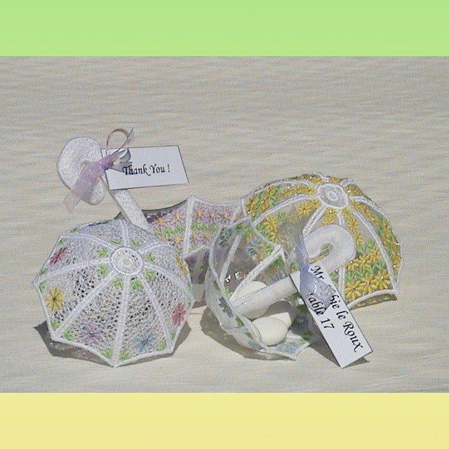 Umbrella Spring Favor - a-stitch-a-half