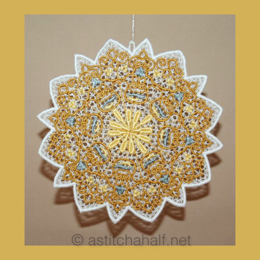 Antique Snowflake 02 - aStitch aHalf