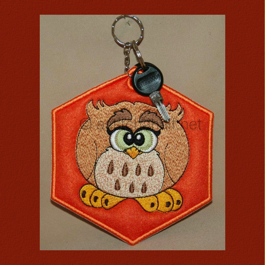 Owl Key Tag