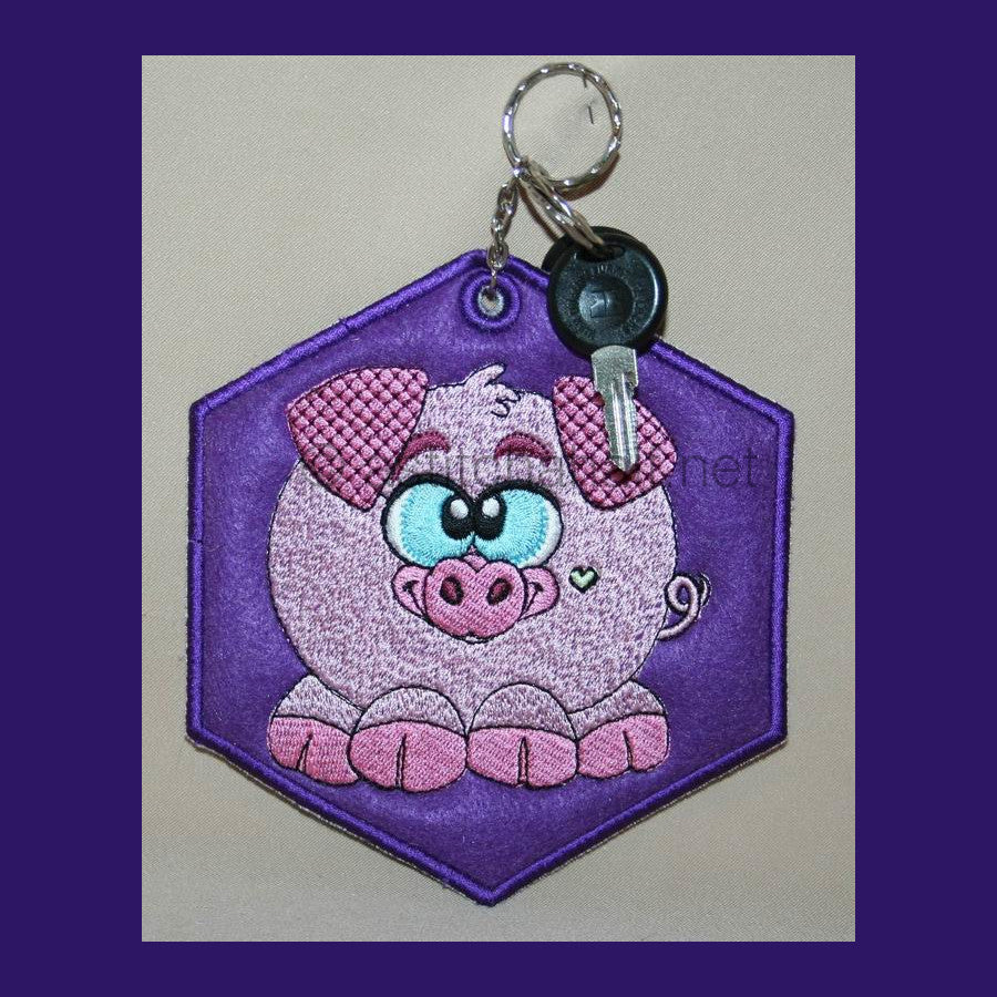 Pig Key Tag