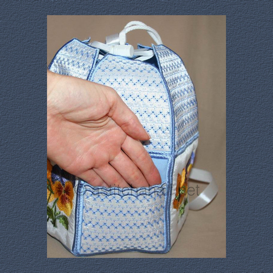 Pansy Back Pack - a-stitch-a-half