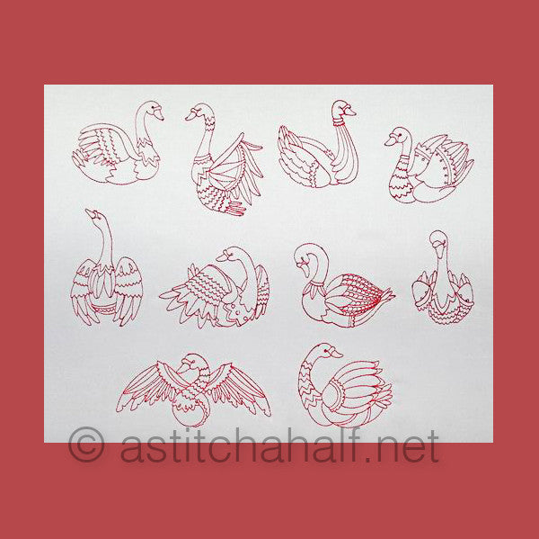 Swan Song Redwork Combo