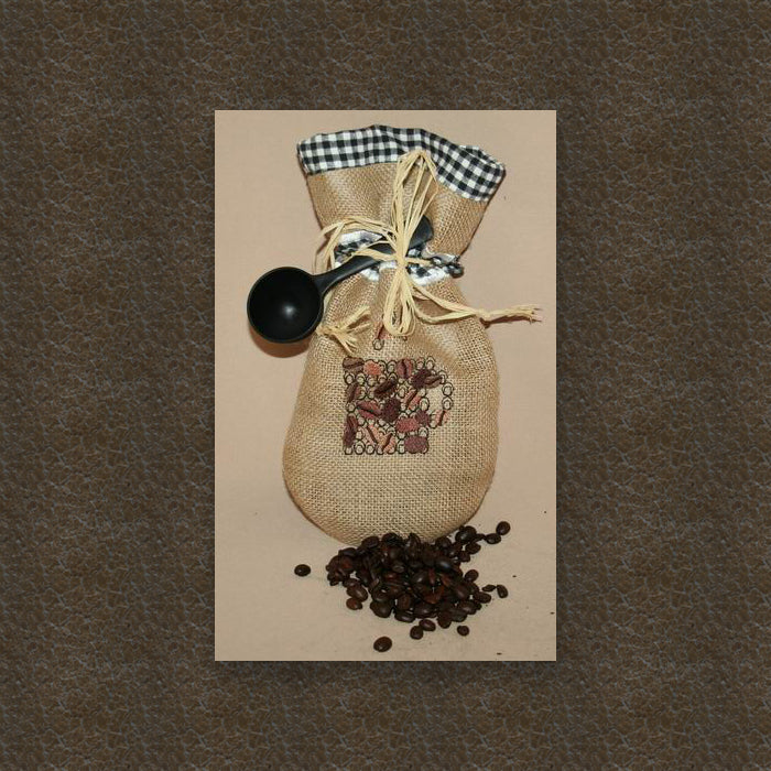 Drawstring Coffee Bag with coffee aroma