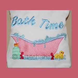 Bath Time Drawstring Bag - aStitch aHalf