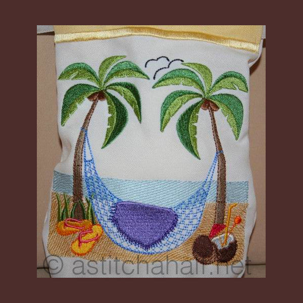 Beach Drawstring Bag - aStitch aHalf