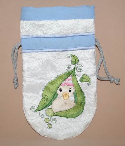 Shy Baby Bubbles Drawstring Bag - a-stitch-a-half