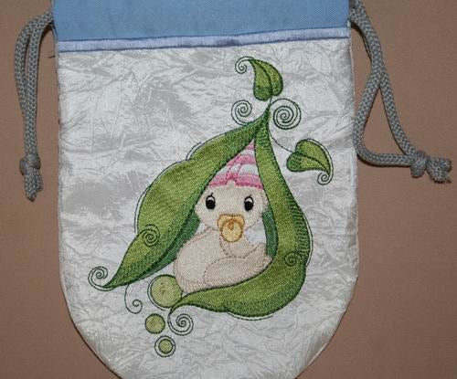 Shy Baby Bubbles Drawstring Bag - a-stitch-a-half