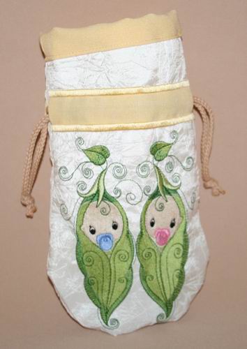 Baby Twins Drawstring Bag - aStitch aHalf
