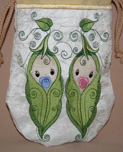 Baby Twins Drawstring Bag - aStitch aHalf