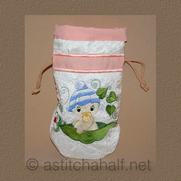 Baby Troubles Playing Drawstring Bag - aStitch aHalf