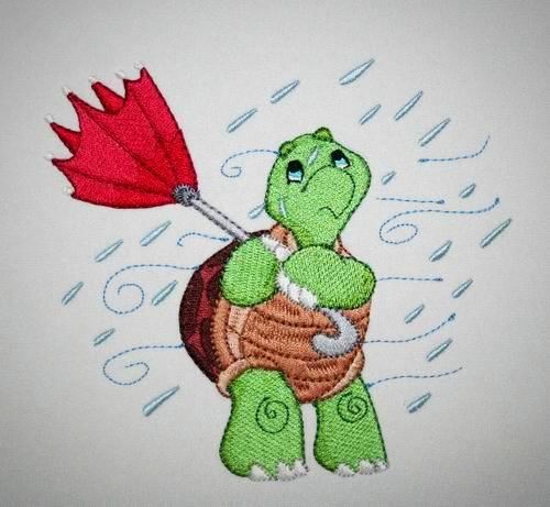 Turtle in the Wind - a-stitch-a-half