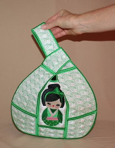 Japanese Knot Bag Ami Doll - a-stitch-a-half