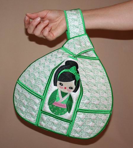 Japanese Knot Bag Ami Doll - a-stitch-a-half