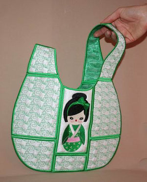 Japanese Knot Bag Ami Doll - a-stitch-a-half