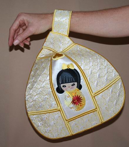 Japanese Knot Bag Sakura Doll - a-stitch-a-half