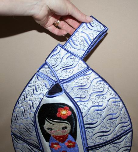 Japanese Knot Bag Yui Doll - a-stitch-a-half