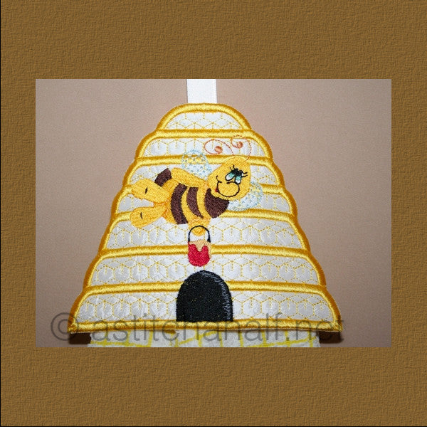 Bee Hive Towel Toppers
