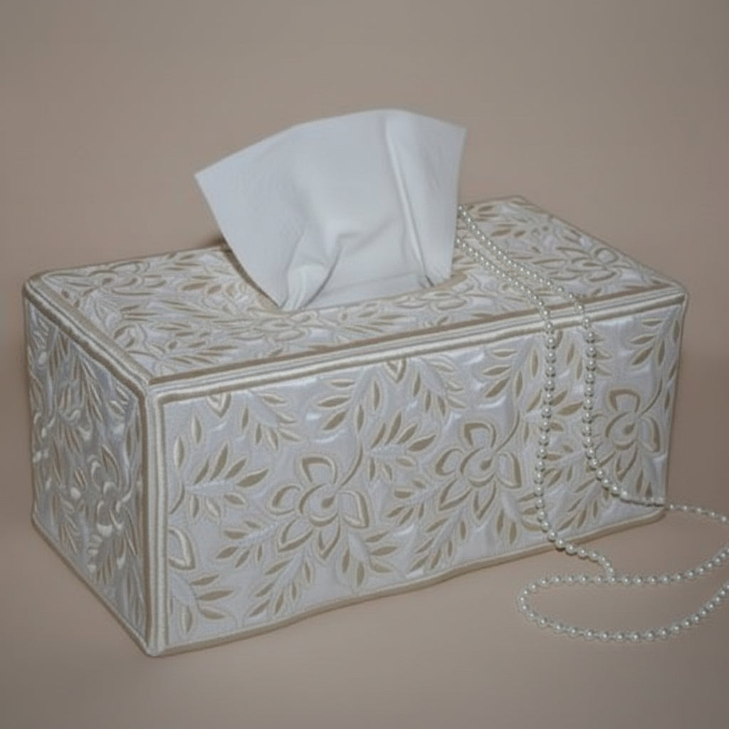 Whispering Roses Tissue Box Cover