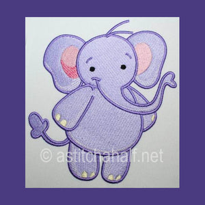 Baby Safari Elephant - aStitch aHalf