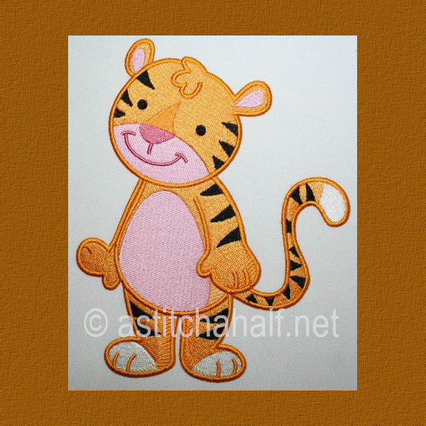 Baby Safari Tiger - aStitch aHalf