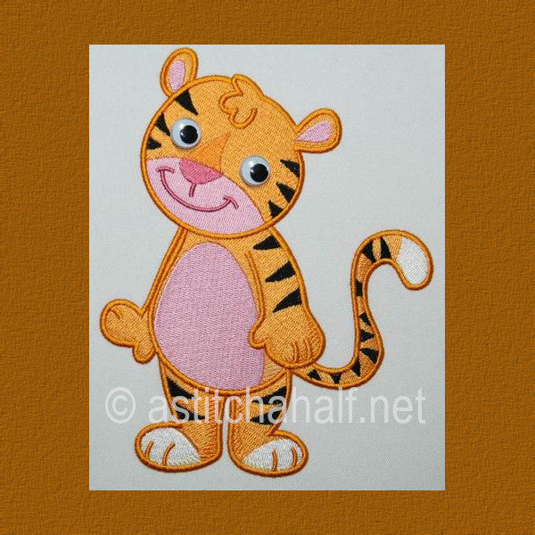 Baby Safari Tiger - aStitch aHalf