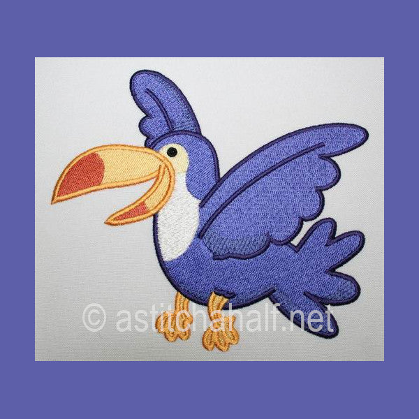 Baby Safari Toucan - aStitch aHalf